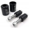 Xkh- Black Bar Ends Rubber Compatible With 95-12 Kawasaki Ninja Zx6r 06-07 Zx10r 00-05 Zx12r B078h4r363