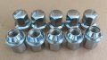 10pcs M14 1 50 Chrome Lug Nuts 611-330 Hex 22mm For Dodge Durango Ram 1500 2500 3500 4000 Jeep Grand Cherokee Wrangler Ford
