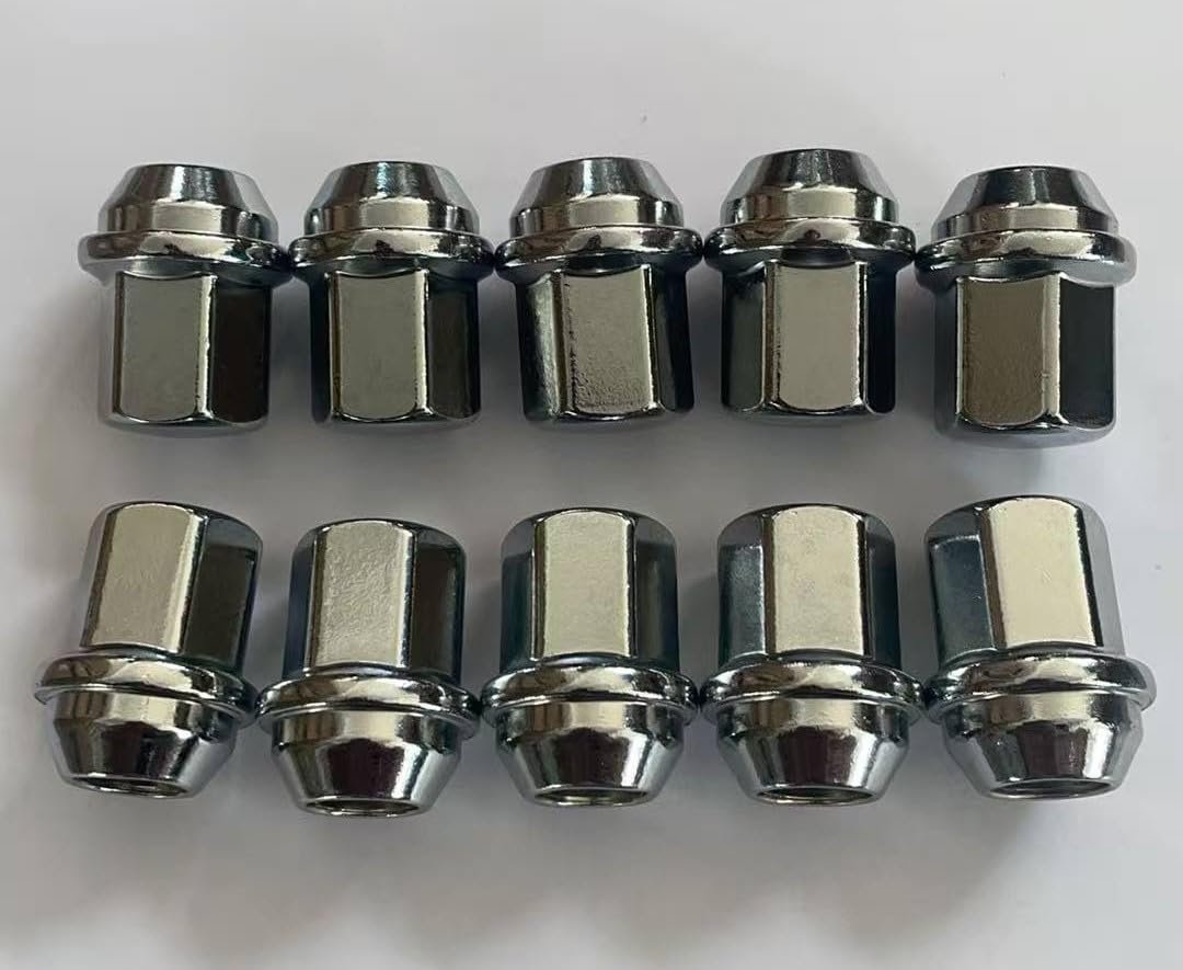 10pcs M14 1 50 Chrome Lug Nuts 611-330 Hex 22mm For Dodge Durango Ram 1500 2500 3500 4000 Jeep Grand Cherokee Wrangler Ford