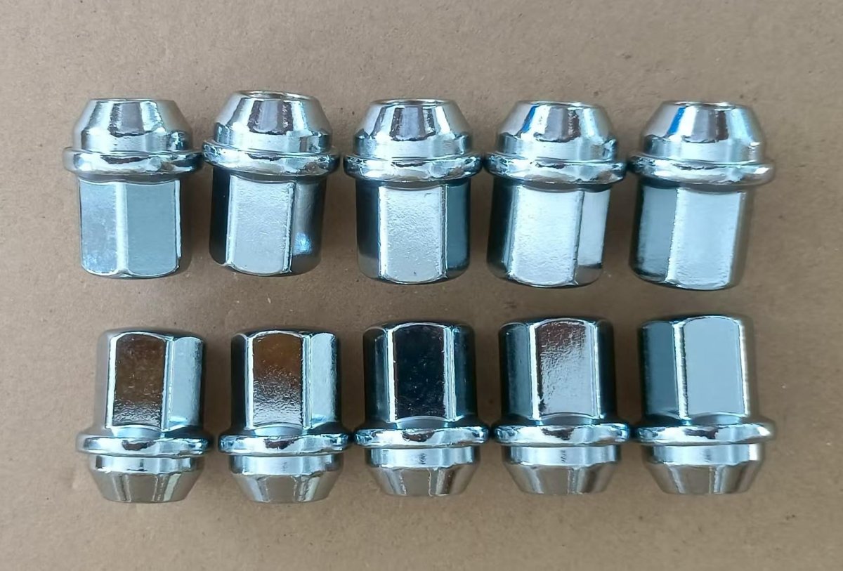 10pcs M14 1 50 Chrome Lug Nuts 611-330 Hex 22mm For Dodge Durango Ram 1500 2500 3500 4000 Jeep Grand Cherokee Wrangler Ford