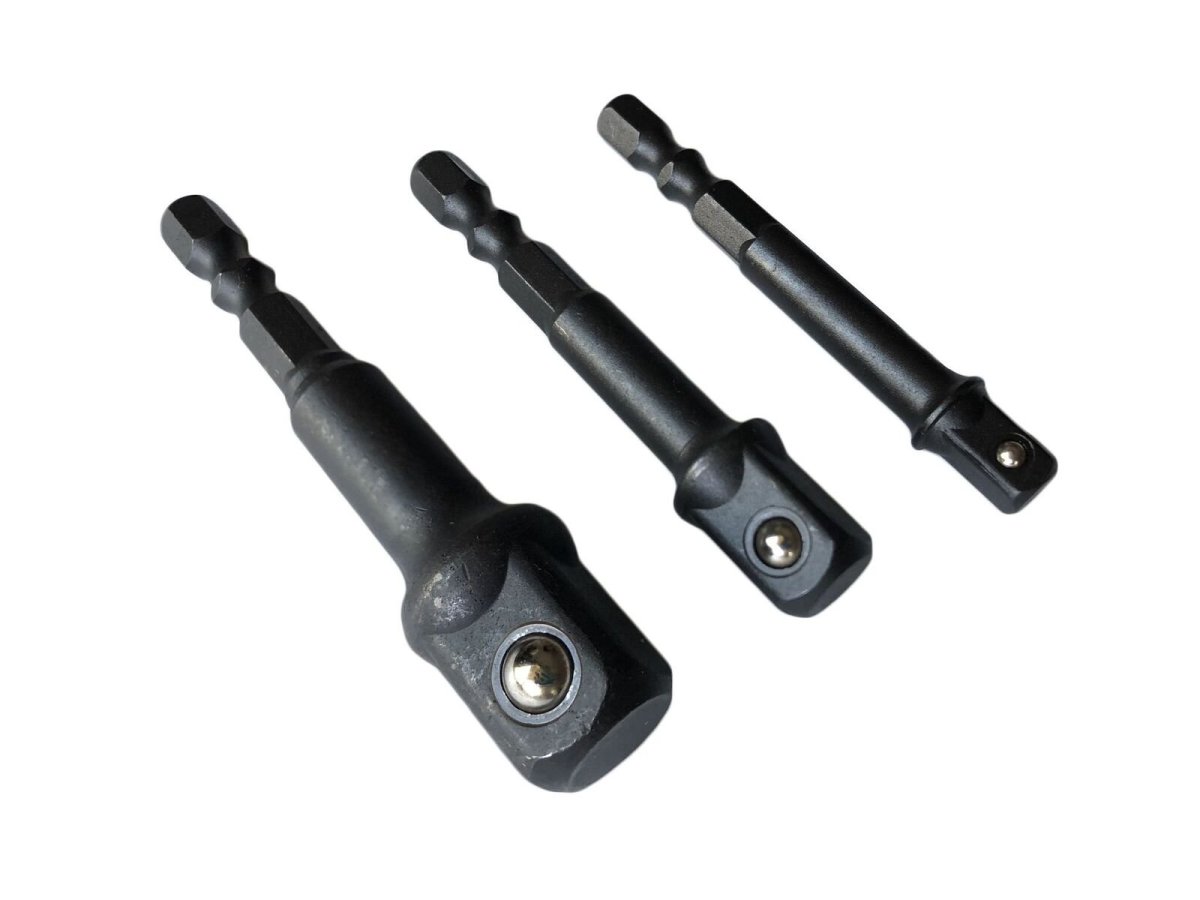 3-piece Power Bit Extension Bars 1 4 3 8 And 2