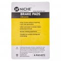 Niche Brake Pad Set For Honda Cbr600f3 Cbr600sjr Fury Kawasaki 06455-mv4-405 Front Rear Organic