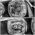 Auto Dynasty For Dodge Charger Srt Lx Pair Of Black Housing Clear Corner Headlight Smoke Lens Fog Light 
