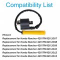Labwork Ignition Coil And Spark Plug W Cap Replacement For Honda Rancher 420 Trx420 2007 2008 2009 2010 2011 2012 2013