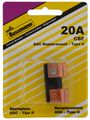 Bussmann Bp Cbf-20-rp 20 Amp Cbf Type-ii Circuit Breaker For Glass Fuse Panel 