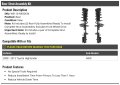 Rear Strut And Coil Spring Assembly 2 Piece Kit For 2008-2013 Toyota Highlander Awd Excludes Front Wheel Drive