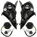 Caltric Right And Left Headlight Assembly Compatible With Yamaha Yfz450 Yfz450r Yfz45 Se 2004-2023
