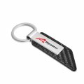 Ipick Image Carbon Fiber Texture Strap Silver Metal Bar Uv Printed Logo Key Chain Official Licensed For Acura A-spec