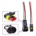 Carbhub 5 Set 2 Pin Connector Waterproof With Male And Female Way 16 Awg Wire Fit For Motorcycle Scooter Car Truck Quad Bike