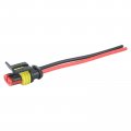 Carbhub 5 Set 2 Pin Connector Waterproof With Male And Female Way 16 Awg Wire Fit For Motorcycle Scooter Car Truck Quad Bike
