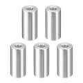5pcs Aluminum Spacer 3 4 In Od X 5 16 Id 1-3 8 Length Round Metal Screw Standoff Bushing Plain Finish Unthreaded For Screws 
