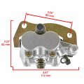 Caltric Front And Rear Brake Caliper With Pads Compatible Yamaha Rhino 660 Yxr660 4x4 2004 2005 2006 2007