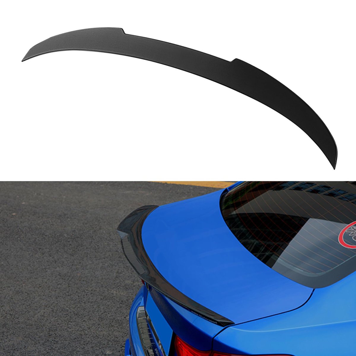 Adjustable Rear Spoiler Wing Black Abs For Bmw 4 Series 420i 428i 430i 435i 440i 2014 To 2018