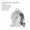 Uxcell 2pcs 71mm Single Pulley Block Iron Hanging Wire Towing Wheel Cable Rope Runner Roller In Zinc Plated