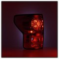 Acanii For 2007-2013 Toyota Tundra Pickup Truck Red Clear Led Tail Lights Brake Lamps Pair Replacement Left Right