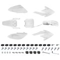 Pro Bat 7 Pcs Plastic Fairing Fender Kit Crf 70 Crf70 125cc Apollo Dirt Pit Bike White 