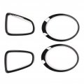 4pcs Gloss Black Headlight Taillight Surround Cover Trims Bezels Trim Replacement For Mini R56 R57 R58 R59 Cooper S Jcw 2007a