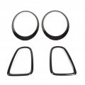 4pcs Gloss Black Headlight Taillight Surround Cover Trims Bezels Trim Replacement For Mini R56 R57 R58 R59 Cooper S Jcw 2007a