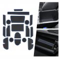 Bibibo Door Slot Pads For 2024 Subaru Crosstrek Auto Interior Trim Gate Mats Center Console Custom Liners Non-slip Cup Holder 