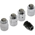 Wheel Lock Set For Dodge Viper 2008 2009 2010 Chrome Alloy Steel Grade 5 Bolt Acorn Nut Head Internal Design Clockwise Thread 4 