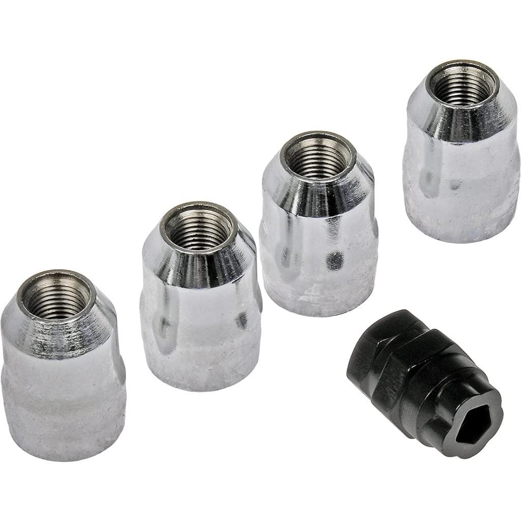 Wheel Lock Set For Dodge Viper 2008 2009 2010 Chrome Alloy Steel Grade 5 Bolt Acorn Nut Head Internal Design Clockwise Thread 4