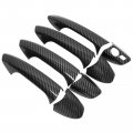Pack Of 4 Front Rear Left Driver And Right Passenger Side Carbon Fiber Abs Exterior Door Handle Cover Trim For W204 C300 C63 
