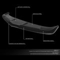 Auto Dynasty 1le Style Front Bumper Lip Splitter Chin Spoiler Wing Body Kit Compatible With Chevy Camaro Ss Z28 14-15