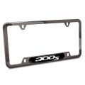 Ipick Image Made For Chrysler 300s Black Insert Gunmetal Chrome Stainless Steel License Plate Frame