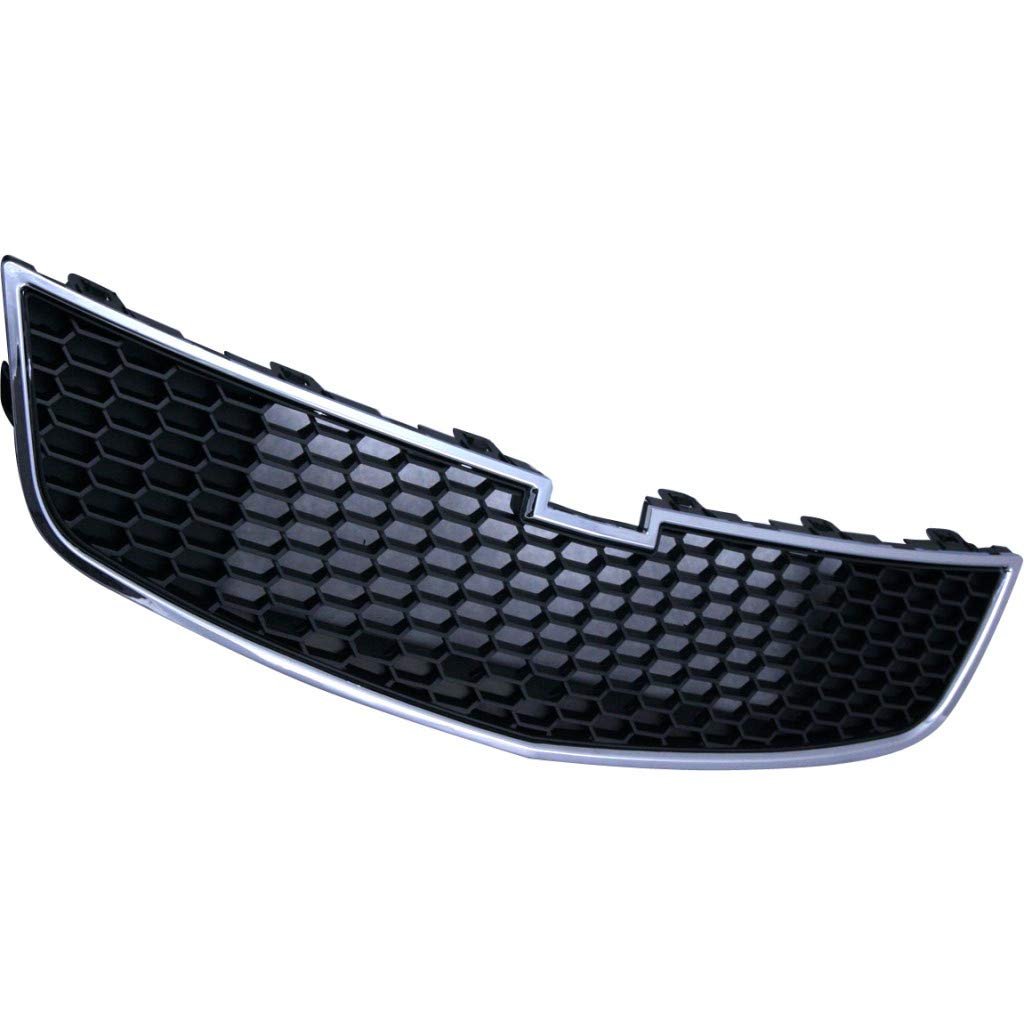 Front Bumper Lower Grille For Chevy Cruze 2011 2012 2013 2014 Chrome Shell With Painted Black Insert Plastic Fits Ls Lt Ltz