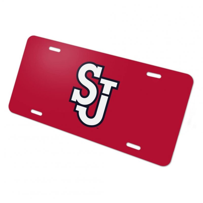 St John S University Primary Logo Novelty Metal Vanity Tag License Plate