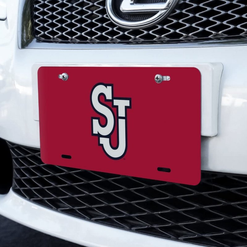St John S University Primary Logo Novelty Metal Vanity Tag License Plate