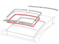 Auto Krafters Compatible Replacement For Back Glass Weatherstrip 1971-73 Mustang Fastback Mach I Boss Gasket D1zz-6342084