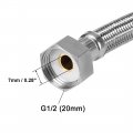 Uxcell Faucet Supply Line Connector G1 2 Female X 39 Inch Length 304 Stainless Steel Hose