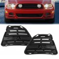 G-plus New Front Bumper Fog Light Cover Set Compatible With 2013-2014 Ford Mustang Base Gt Boss 302 Fo1039134 Fo1038134 Lamp