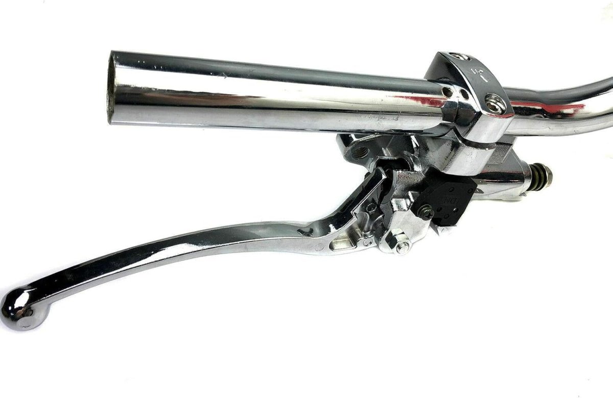1 25mm Universal Silver Motorcycle Handlebar Hydraulic Brake Master Cylinder Clutch Lever For Honda Kawasaki Suzuki Yamaha