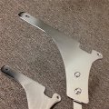Httmt Mt136-f Motorcycle Chrome Flame Fire Backrest Sissy Bar With Leather Pad Compatible 1996-2005 Kawasaki Vulcan 800 Classic