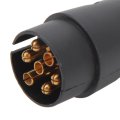Keenso 7 Pin Trailer Adapter Way Plug Male To Female Socket Stable Connection Suitable For Boat