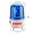 Baomain Industrial Signal Buzzer Warning Lamp Lte-1101j Blue Rotating Light Dc 24v 10w