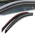 Auto Dynasty Window Visors For 2005-2009 Scion Tc 2pcs Front Left Right Tape-on Deflectors Rain Guards Sun Wind Air Side Vent 