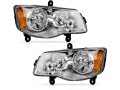 Halogen Headlight Assembly Set Of 2 Code Lme For 2011-2020 Dodge Grand Caravan 