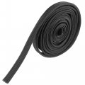 X Autohaux Fiberglass Heat Wire Shield Sleeve High Temp Adjustable 10ft 10mm 3 8 Black For Car Loom Protection