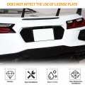 Rear License Frame Compatible With Chevrolet Corvette C8 2020-2024 Aluminum Plate Grill Vent Insert Trim Base Accessories