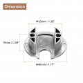 Uxcell Cable Hole Cover 1-3 8 35mm Zinc Alloy Desk Wire Cord Grommet For Office Computer Organizer Brushed Silver