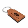 Ipick Image Compatible With Ford Expedition Rectangular Brown Leatherette Key Chain