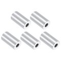 5pcs Aluminum Spacers 3 4 Od X 5 16 Id 1-3 8 L Screw Standoff Brushed Finish Unthreaded Metal Round Spacer Bushing For M8 Bolts 