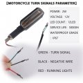 Carleef 2pcs Motorcycle Turn Signals Bright Cool 12led Signal Lights Indicators Modification Essential 12v Blinkers With
