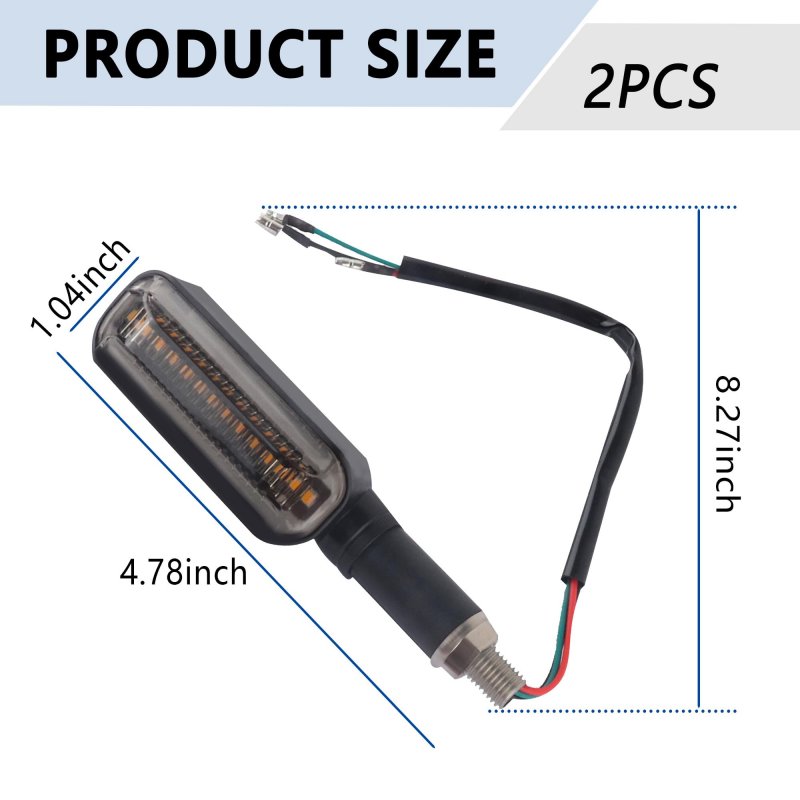 Carleef 2pcs Motorcycle Turn Signals Bright Cool 12led Signal Lights Indicators Modification Essential 12v Blinkers With