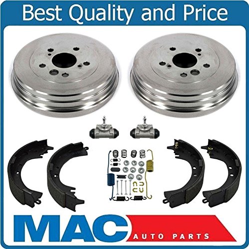2001-2002 Toyota Rav4 Rear Brake Drum Drums Shoes Kit New Wheel Cylinders