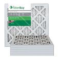 Filterbuy 10x10x1 Merv 8 Pleated Ac Furnace Air Filter Pack Of 6 Filters A Silver 