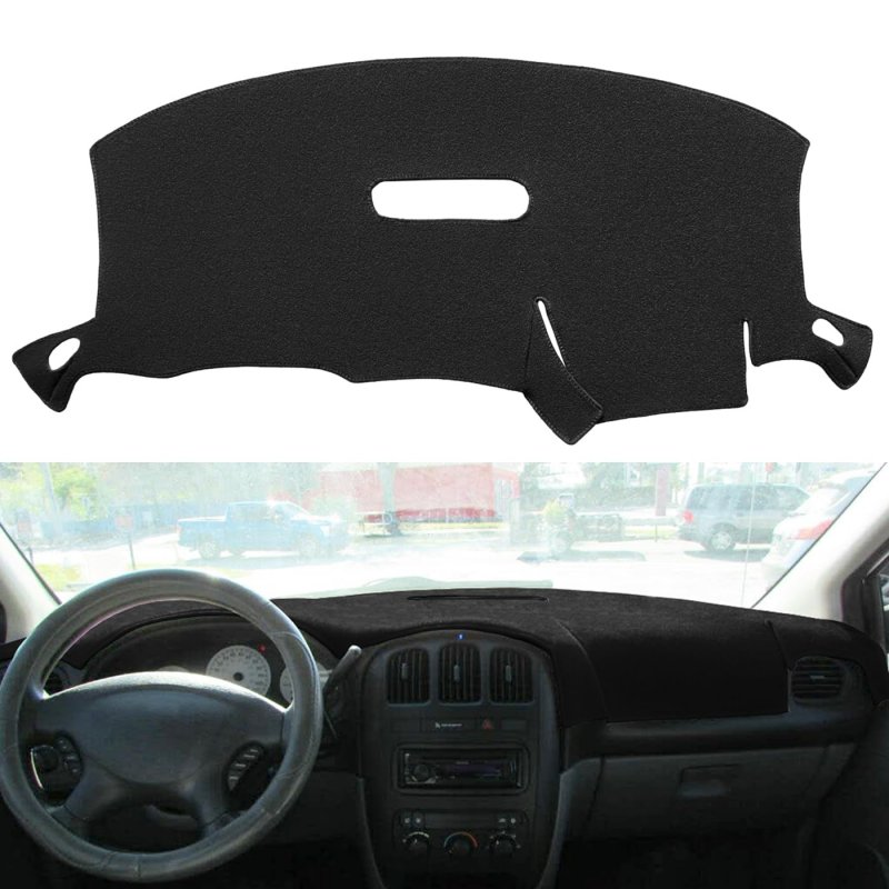 Dash Cover Mat For Dodge Caravan And Grand Black Polyester Carpet Dashboard Protector Pad Custom Fit Left Hand Driving